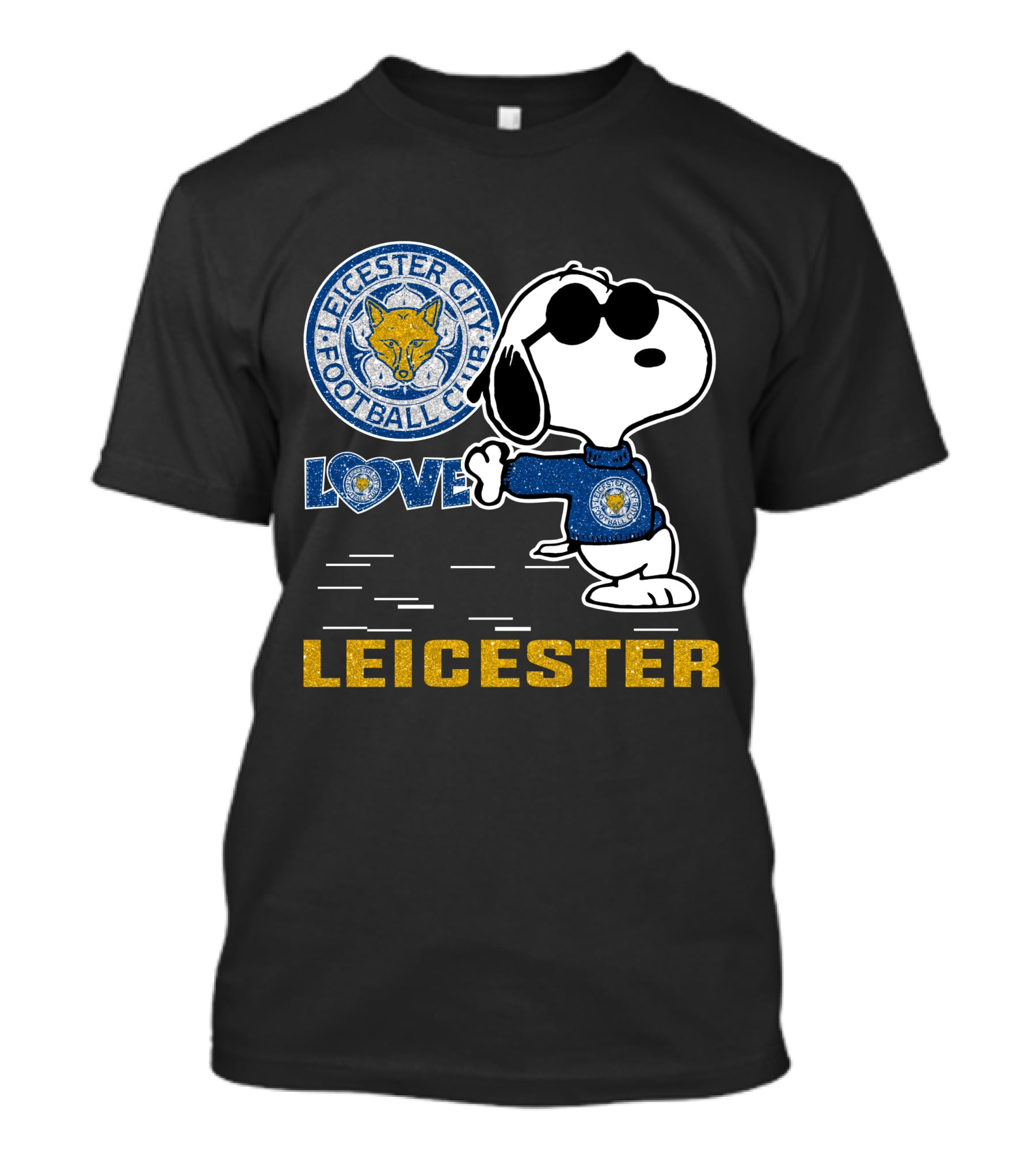 Snoopy Love Leicester City Football Club T-Shirt