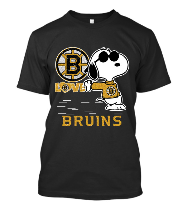 Snoopy Love Bruins Boston T-Shirt