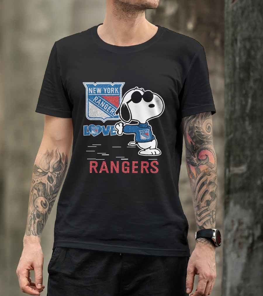 Snoopy Love New York Rangers T-Shirt