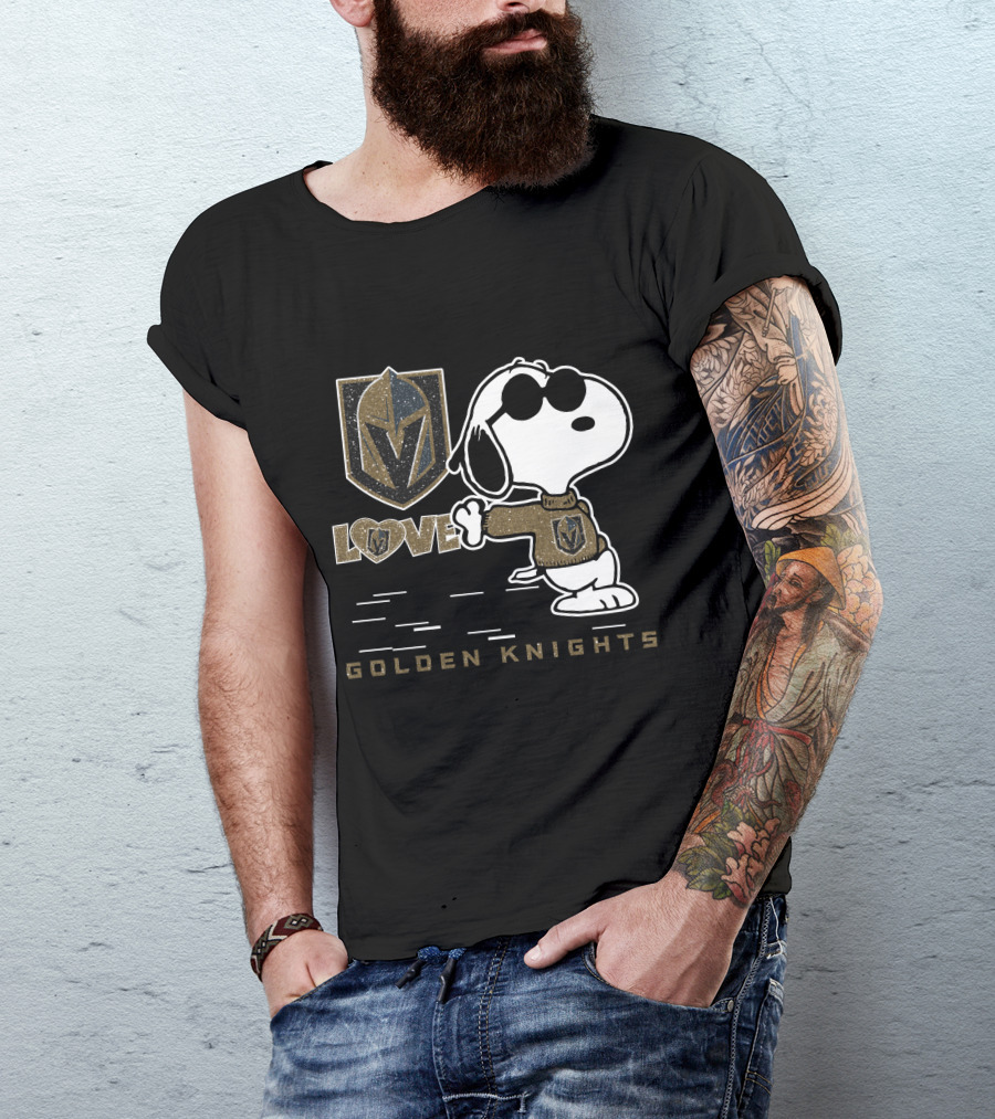 Snoopy Love Vegas Golden Knights T-Shirt