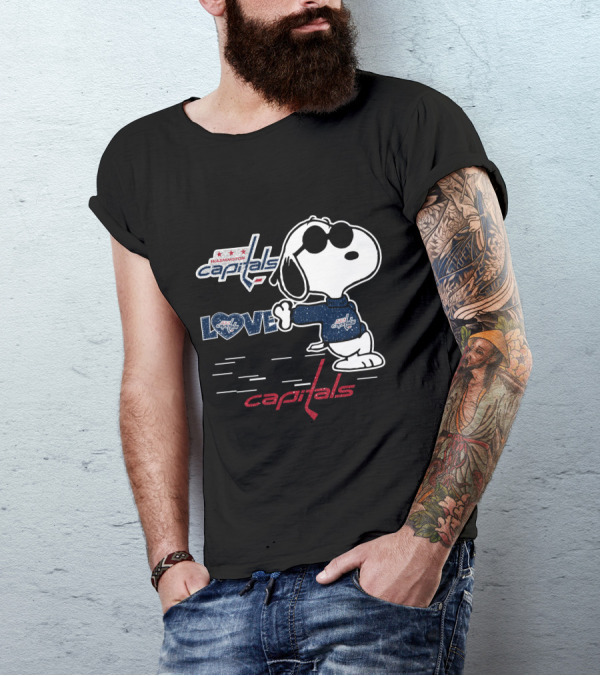 Snoopy Washington Capitals Love Capitals T-Shirt