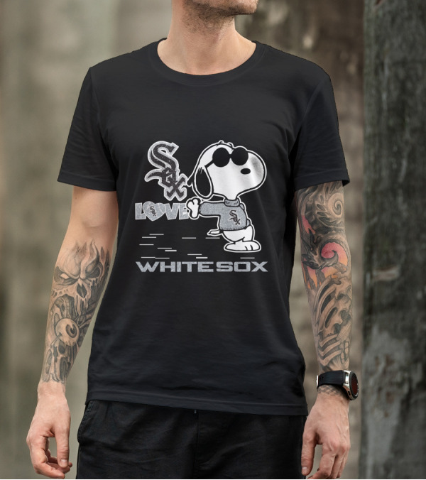 Snoopy Sox Love White Sox T-Shirt