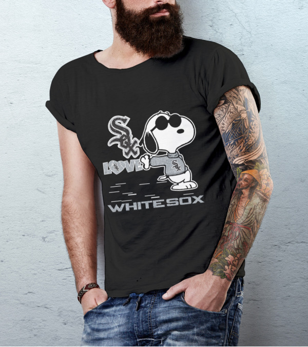 Snoopy Sox Love White Sox T-Shirt