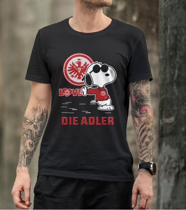 Love Die Adler Snoopy Eintracht Frankfurt T-Shirt