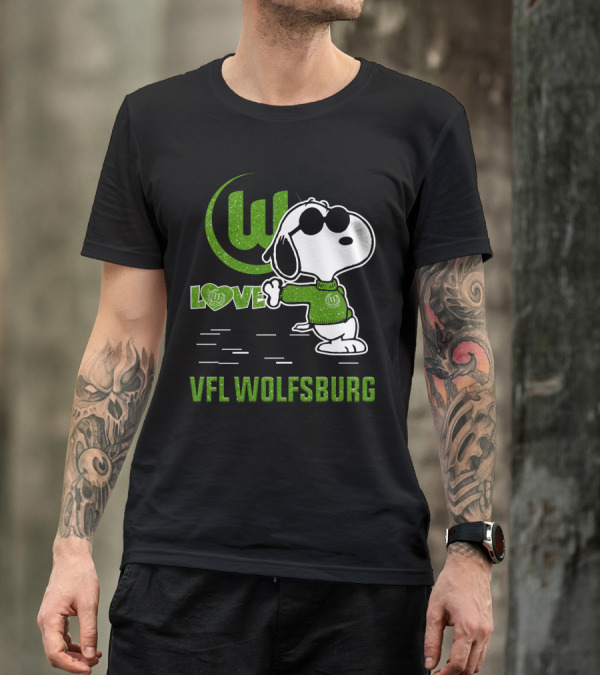 Snoopy Love VfL Wolfsburg Football Passion T-Shirt