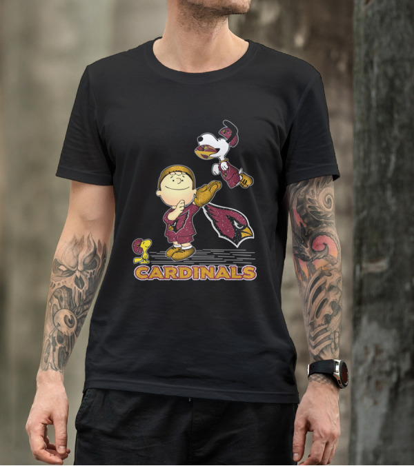 Snoopy Cardinals Football Team Love T-Shirt