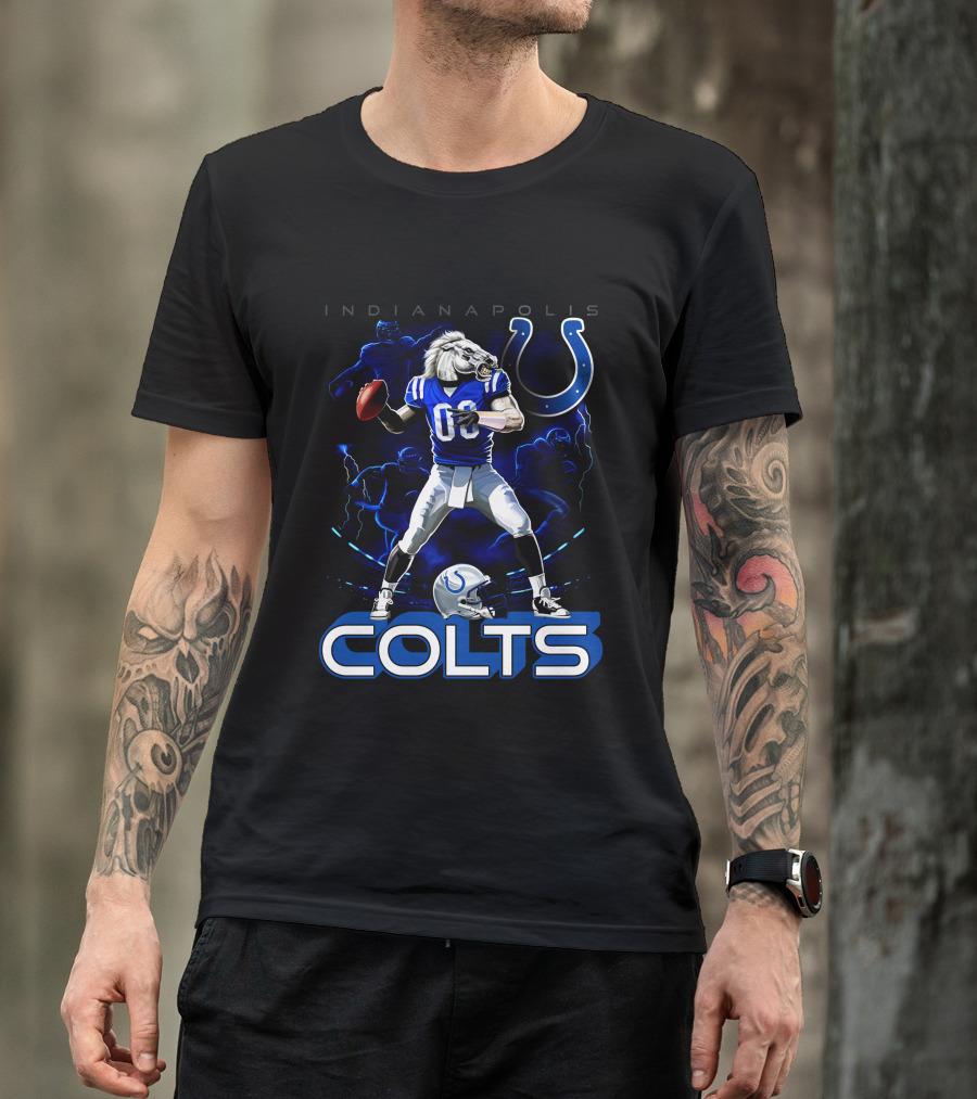 Indianapolis Colts Football Horse Quarterback 03 T-Shirt