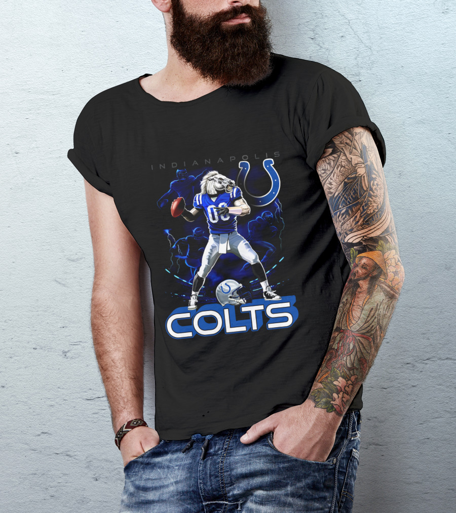 Indianapolis Colts Football Horse Quarterback 03 T-Shirt