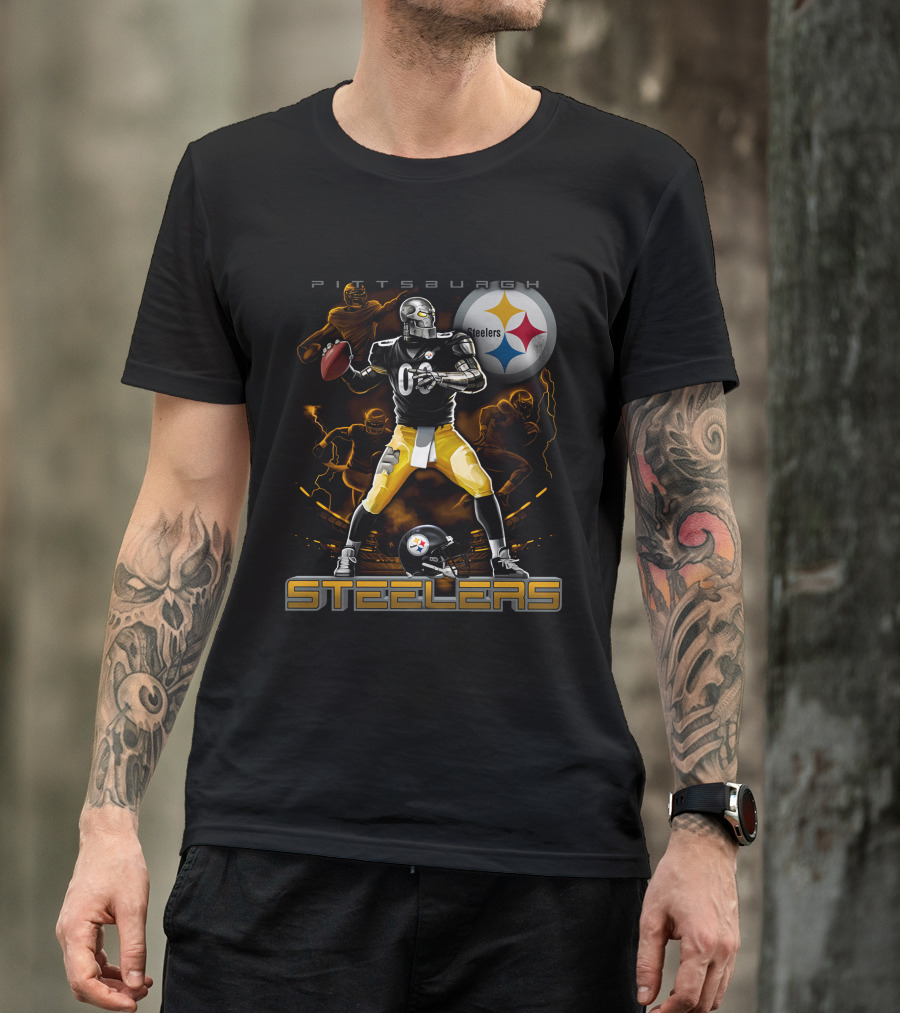 Pittsburgh Steelers Football Team Graphic With Iconic T-Shirt