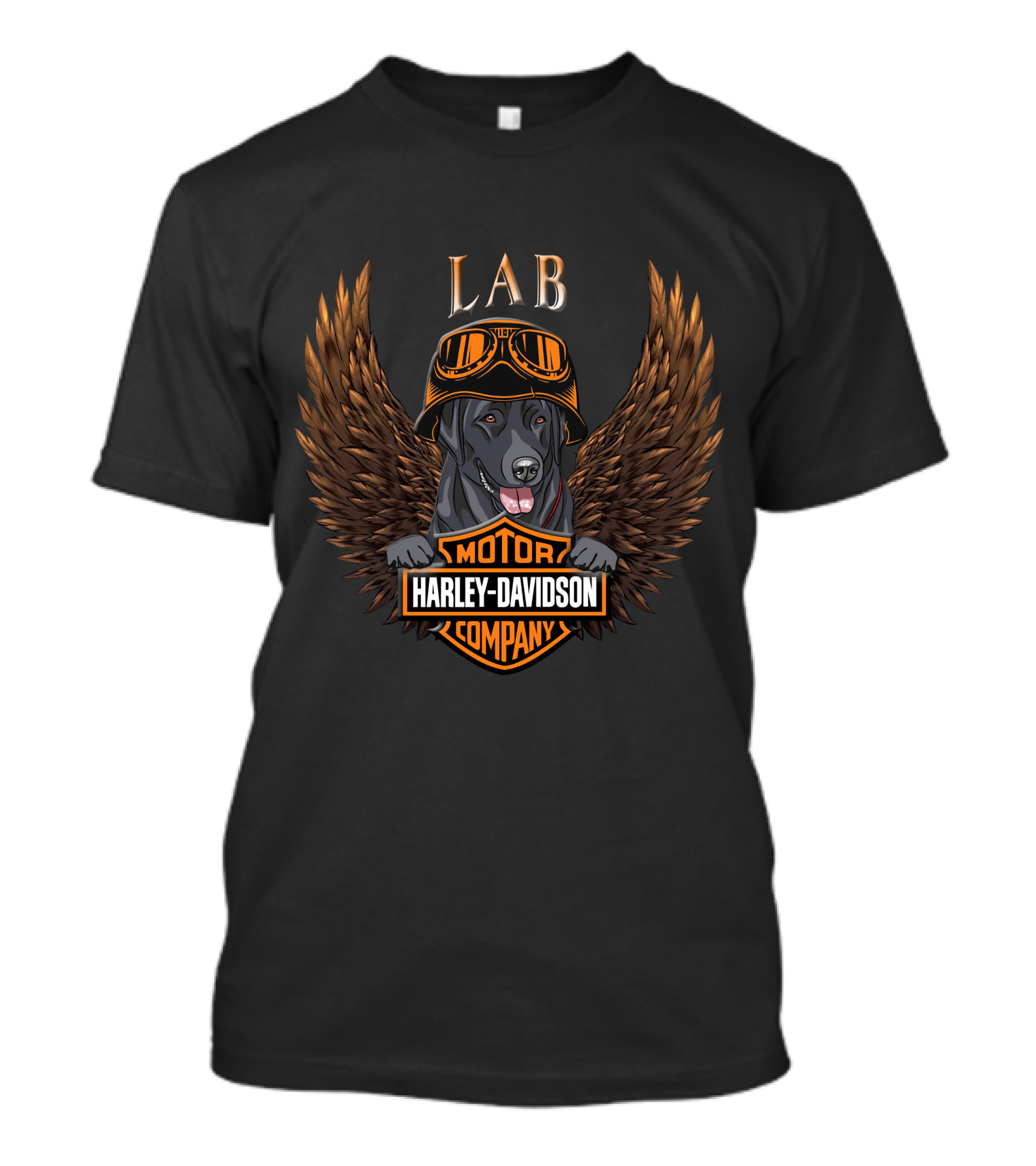 Hd Labs 139 Harley Davidson Motor Company Dog Goggles Wings T-Shirt