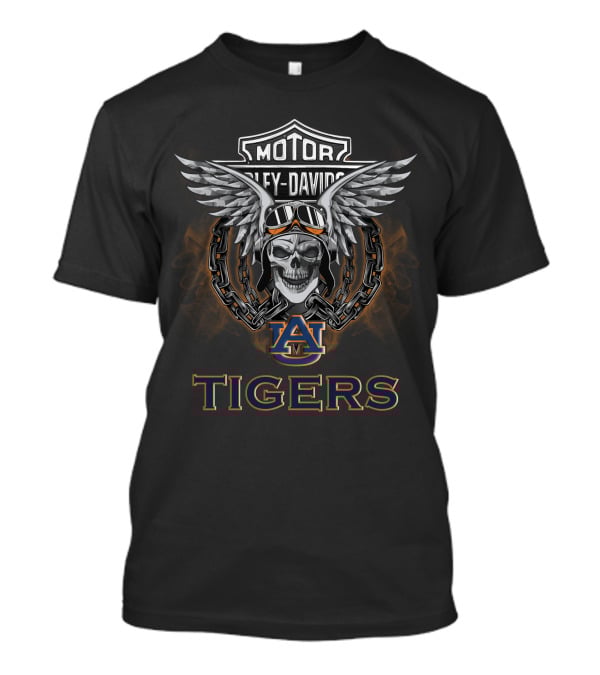 Motor Harley Davidson Auburn Tigers Ncaa Football Fans T-Shirt