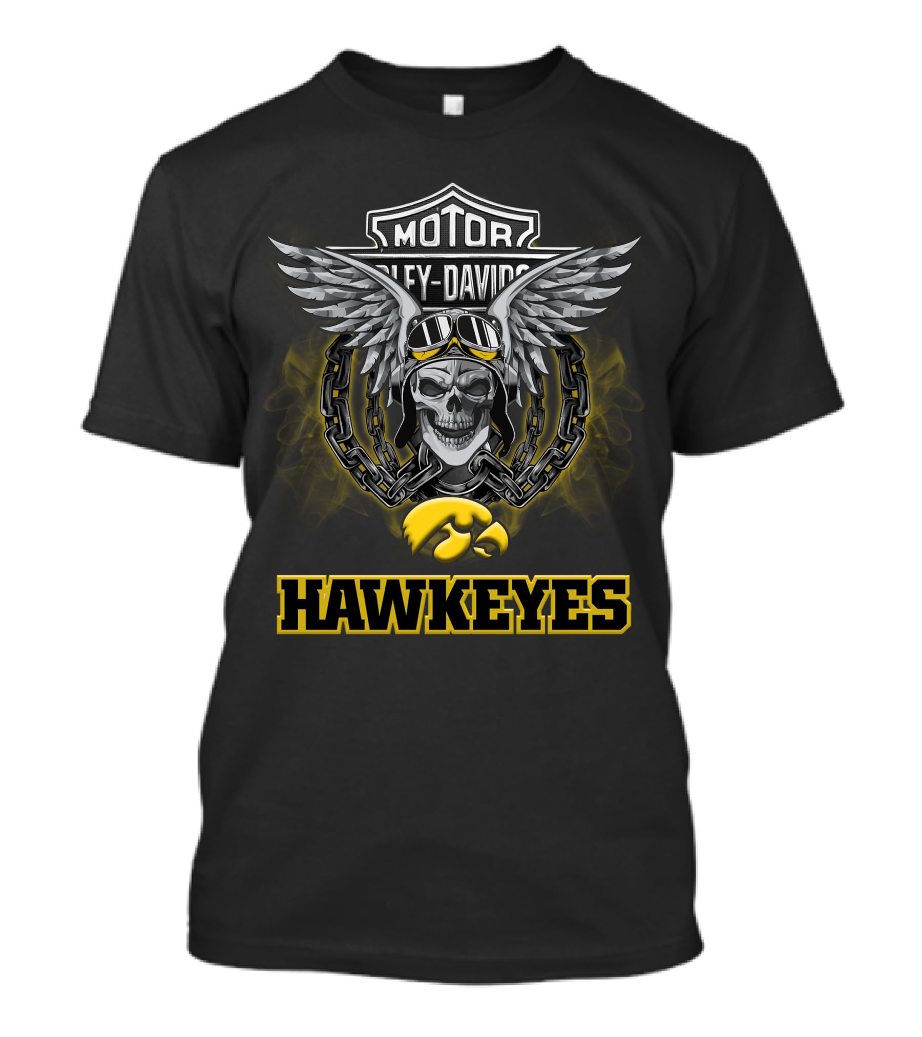 Hawkeyes Motor Harley Davidson Ncaa Football Fans T-Shirt