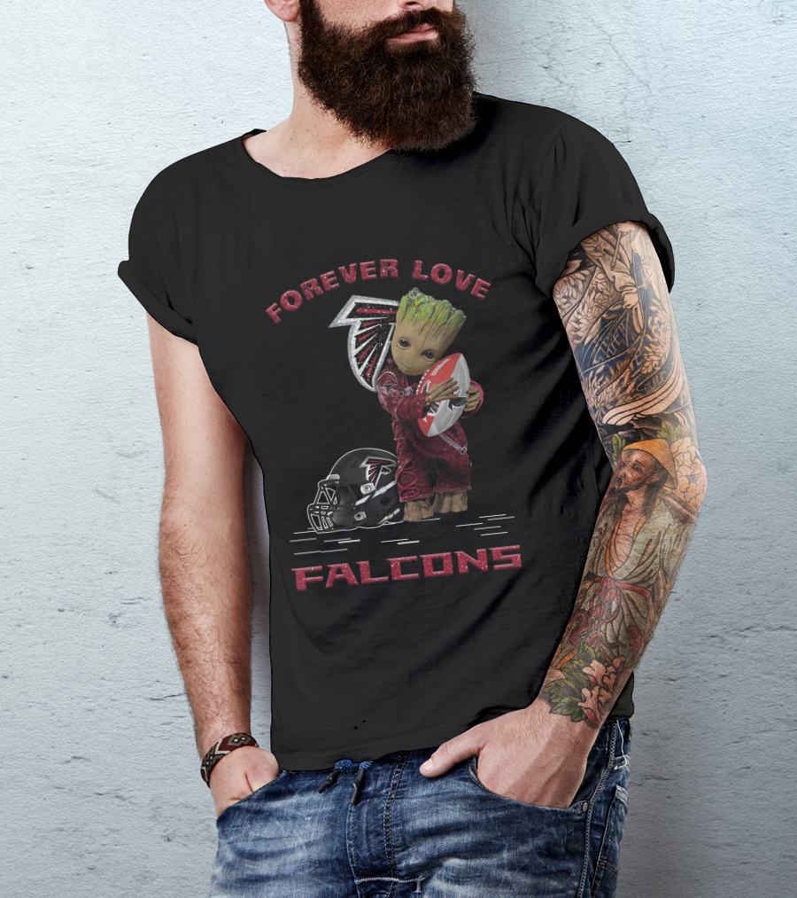 Forever Love Falcons Groot Football Atlanta T-Shirt