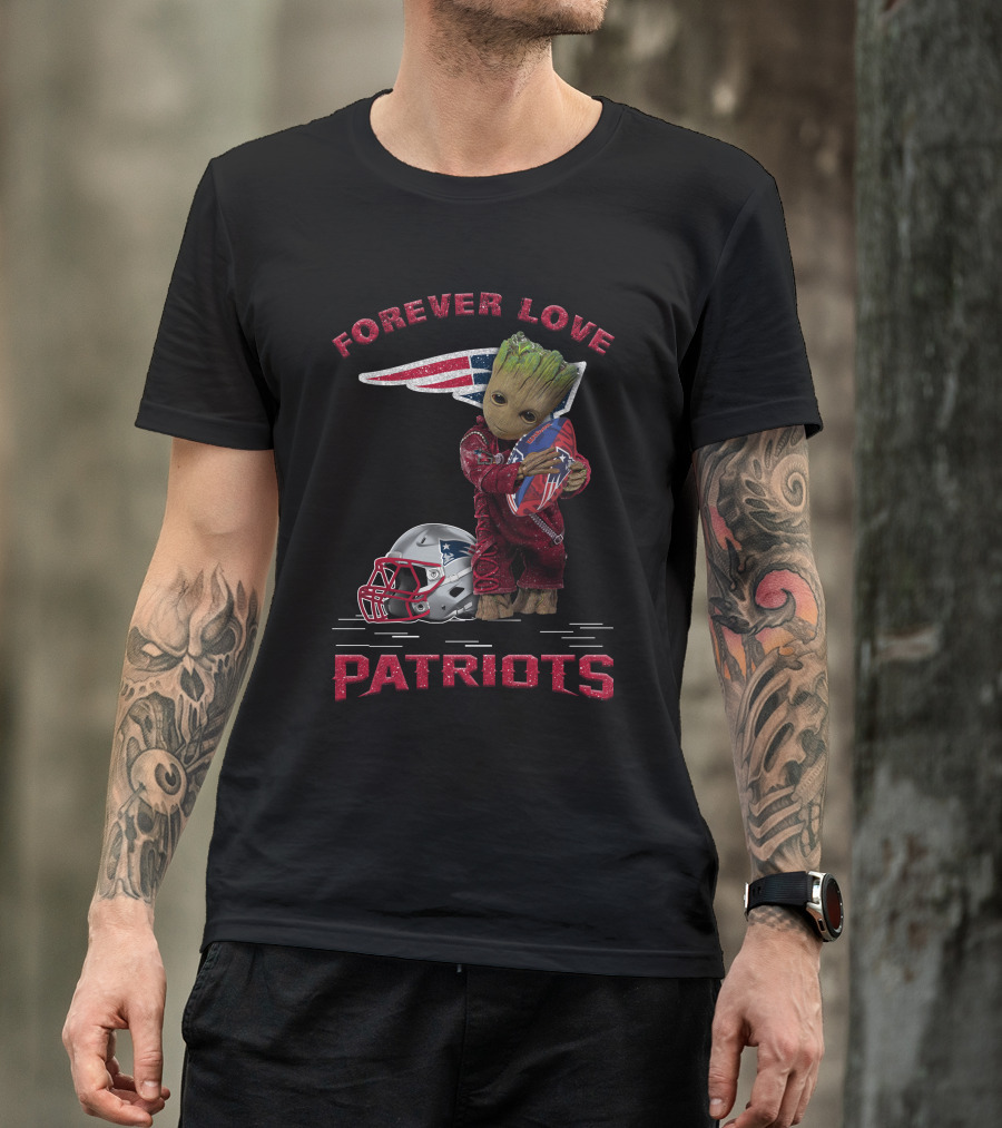 Forever Love Patriots Groot Football Fan T-Shirt