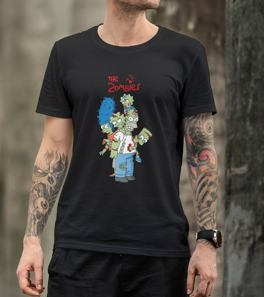 The Zoombies Family Parody Undead Springfield Icons T-Shirt
