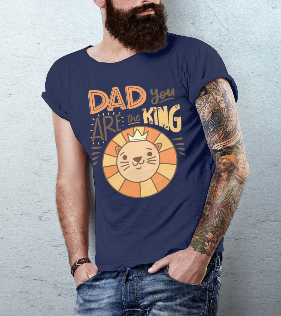 Dad You Are The King Lion With Crown T-Shirt