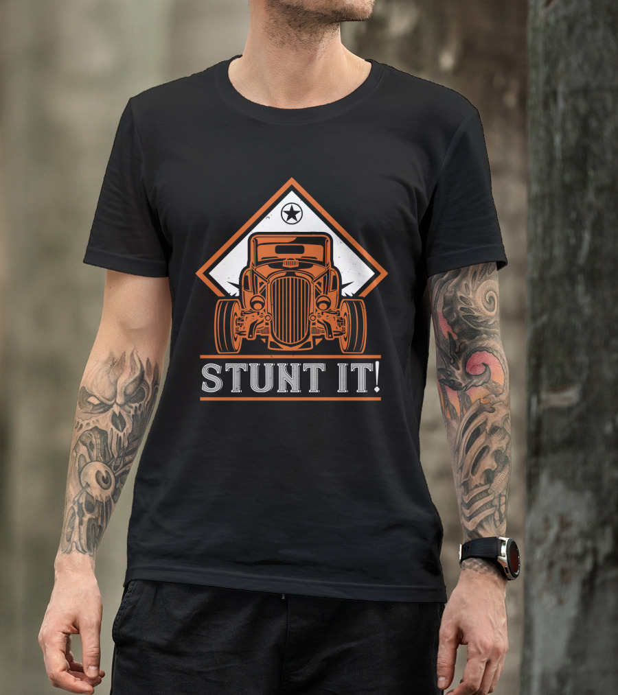 Stunt IT Hot Rod Star Triangle T-Shirt
