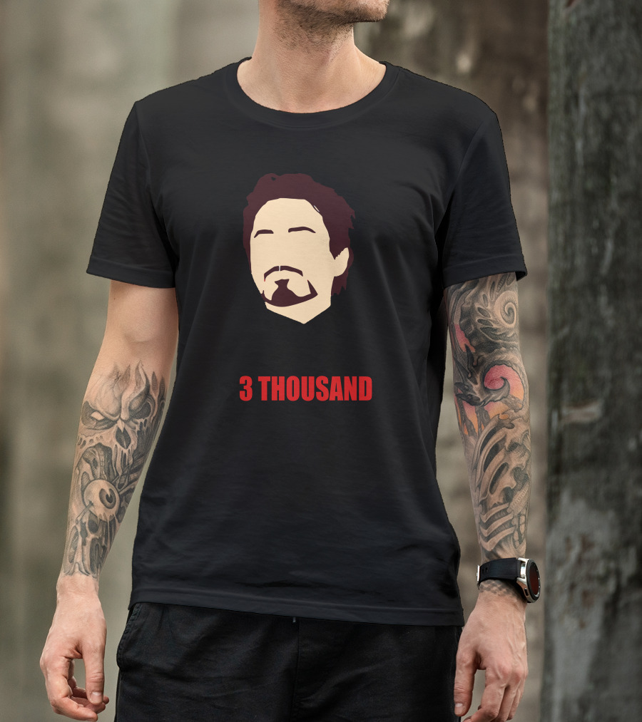 I Love U 3 Thousand Times Iron Man T-Shirt