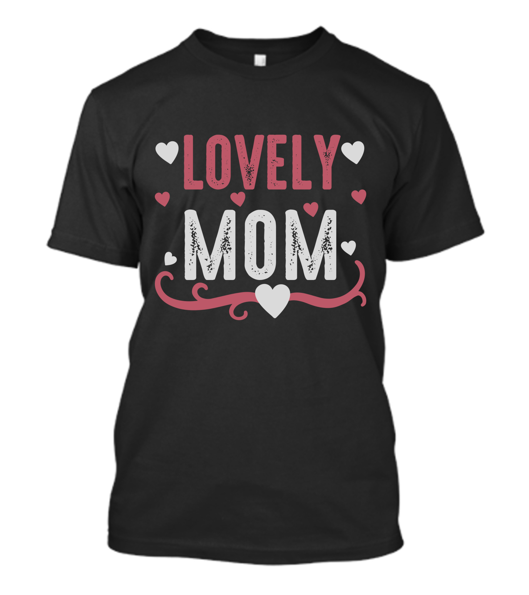 LOVELY MOM Hearts T-Shirt