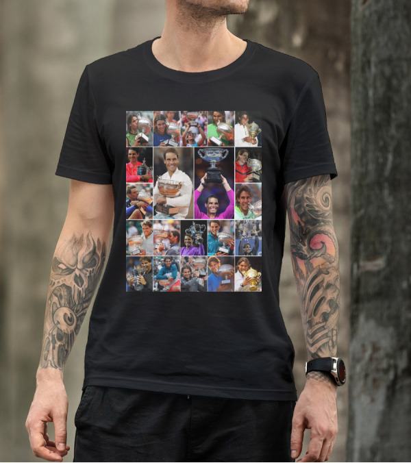 Nadal Trophy Collection 21 Grand Slam Victories T-Shirt