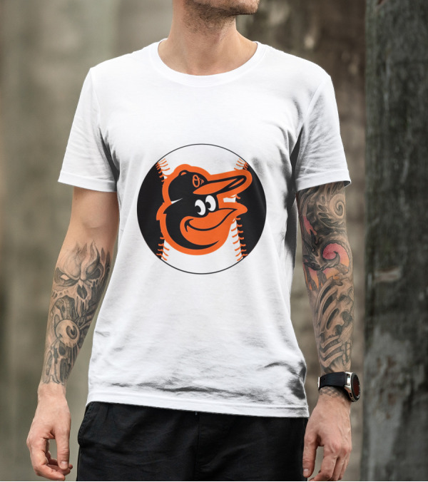 Orioles Baseball Logo Hot Dog Race Fun T-Shirt