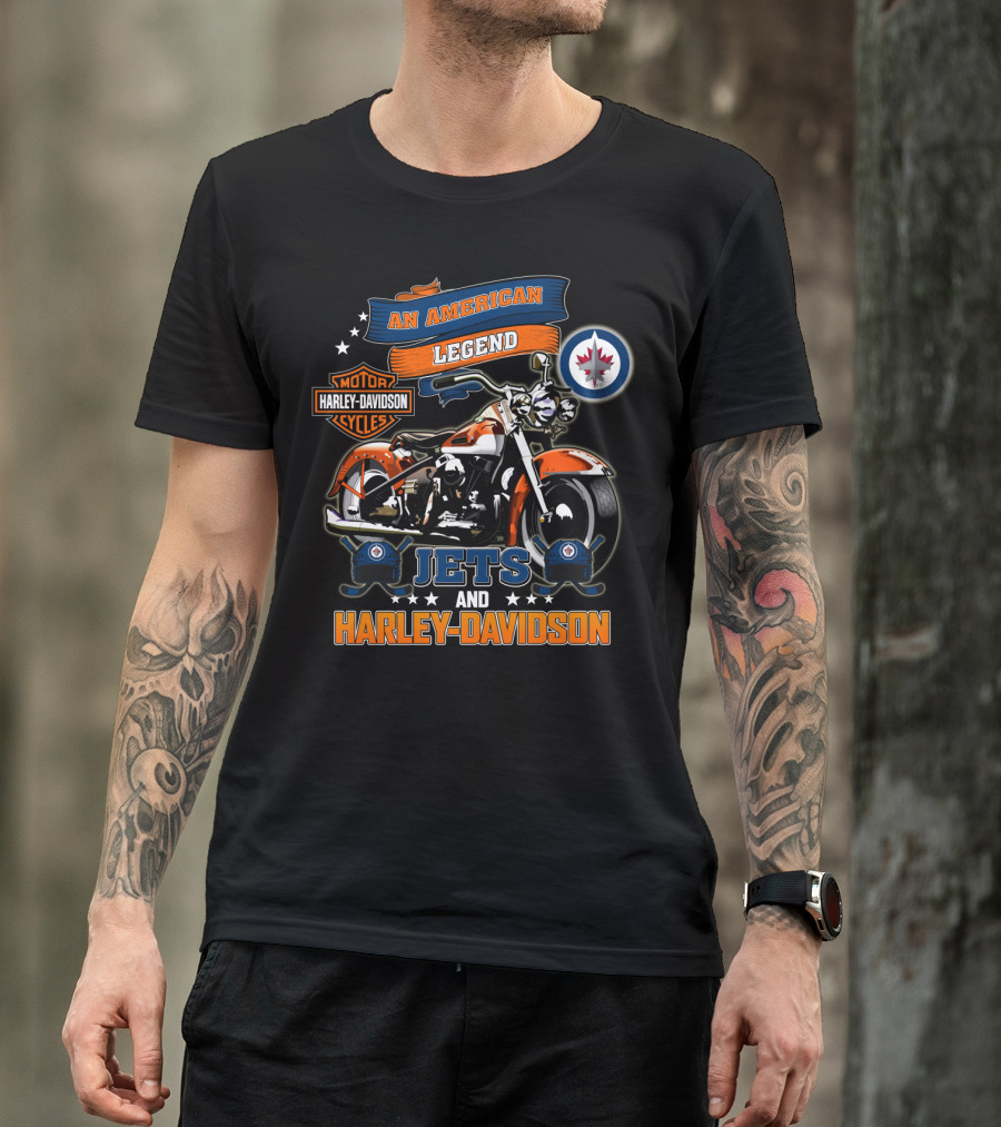An American Legend Jets And Harley Davidson Motor Harley Davidson Cycles T-Shirt