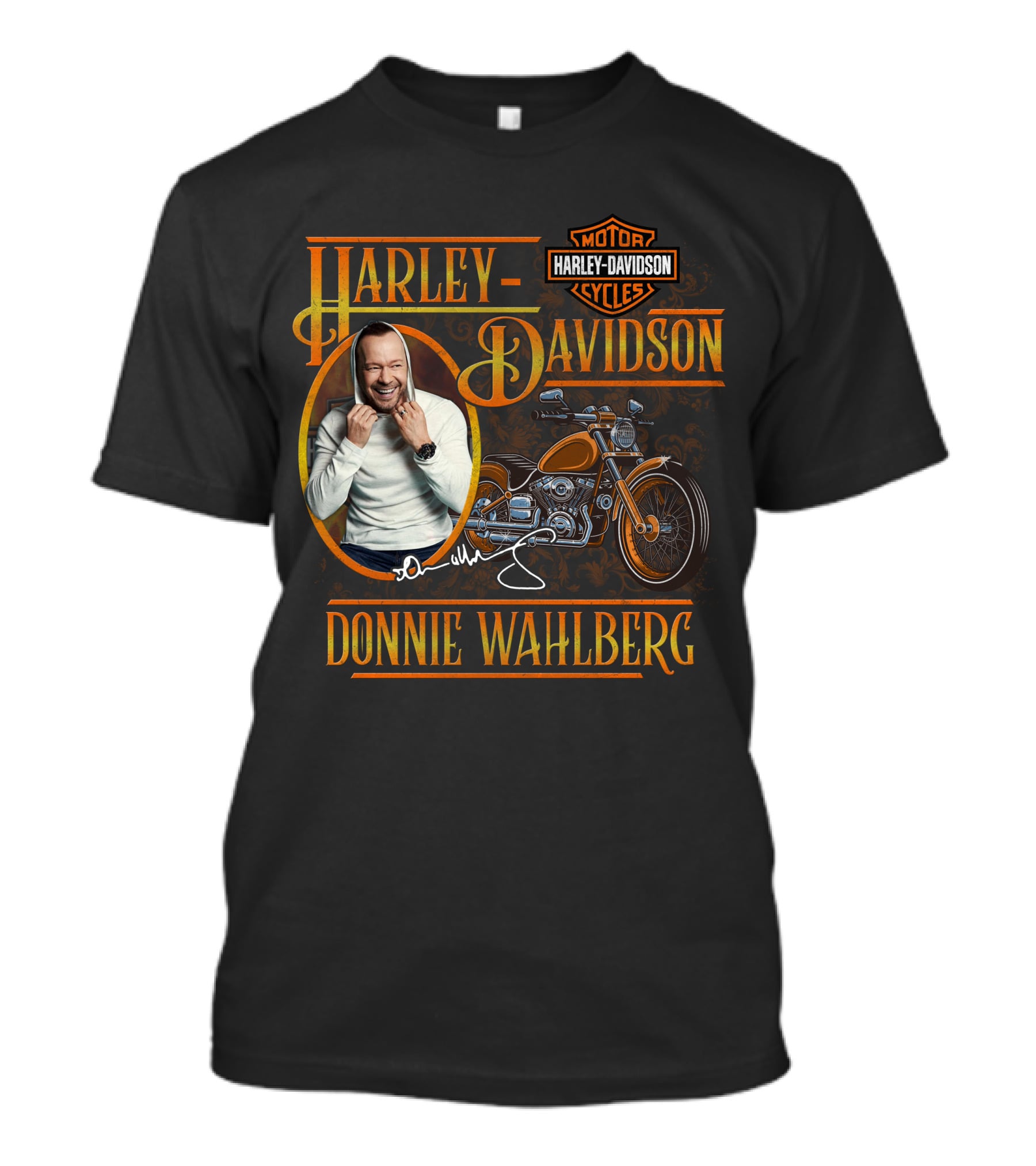 Harley Davidson Motorcycles Donnie Wahlberg Signature Collection T-Shirt