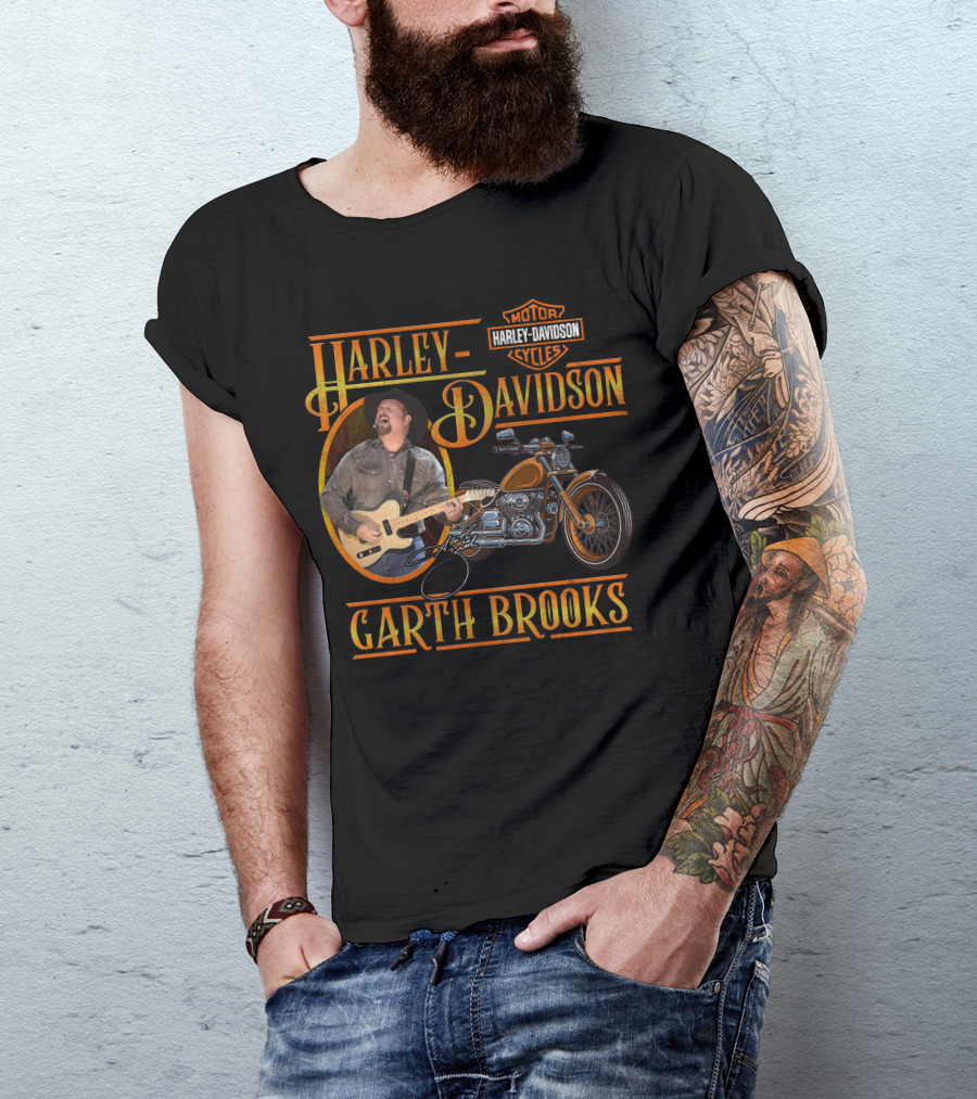 Harley Davidson Garth Brooks Motorcycles T-Shirt