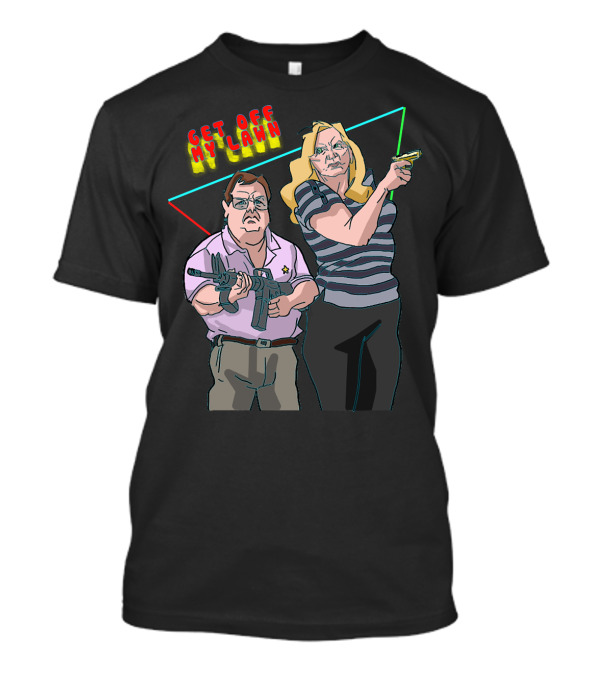 Get Off My Lawn Ken And Karen Armed Stand Off T-Shirt