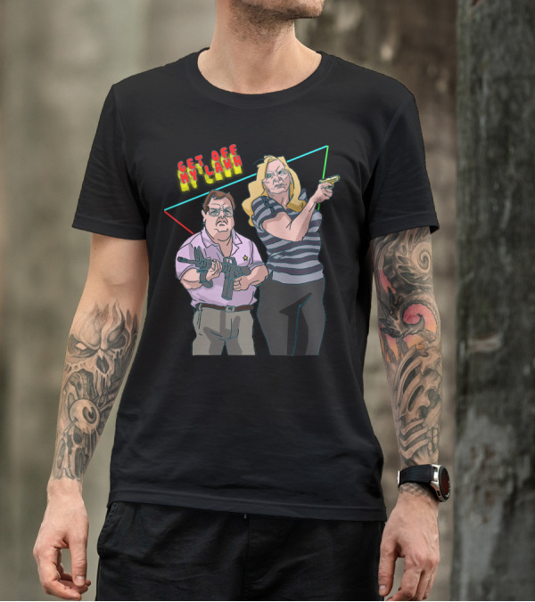 Get Off My Lawn Ken And Karen Armed Stand Off T-Shirt