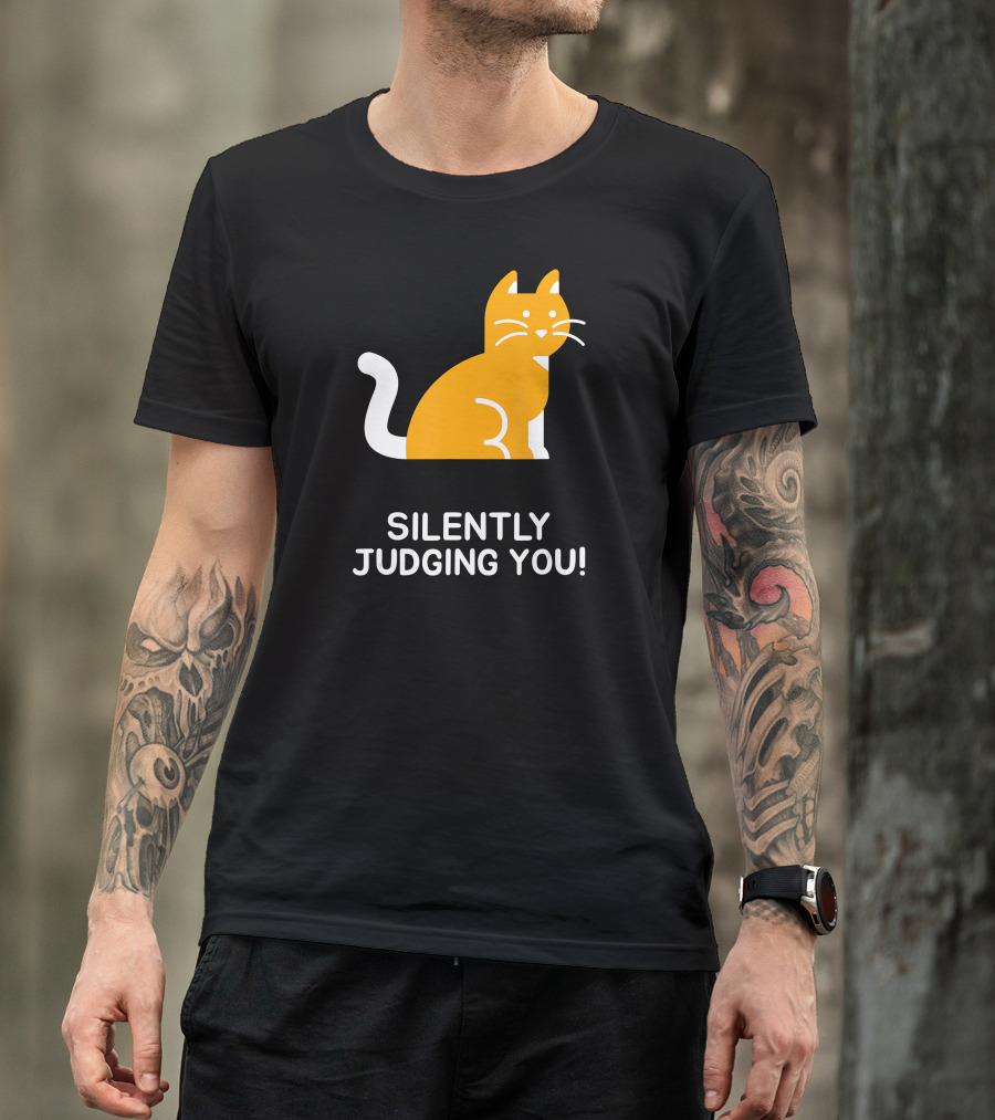 Silently Judging You Funny Cat T-Shirt