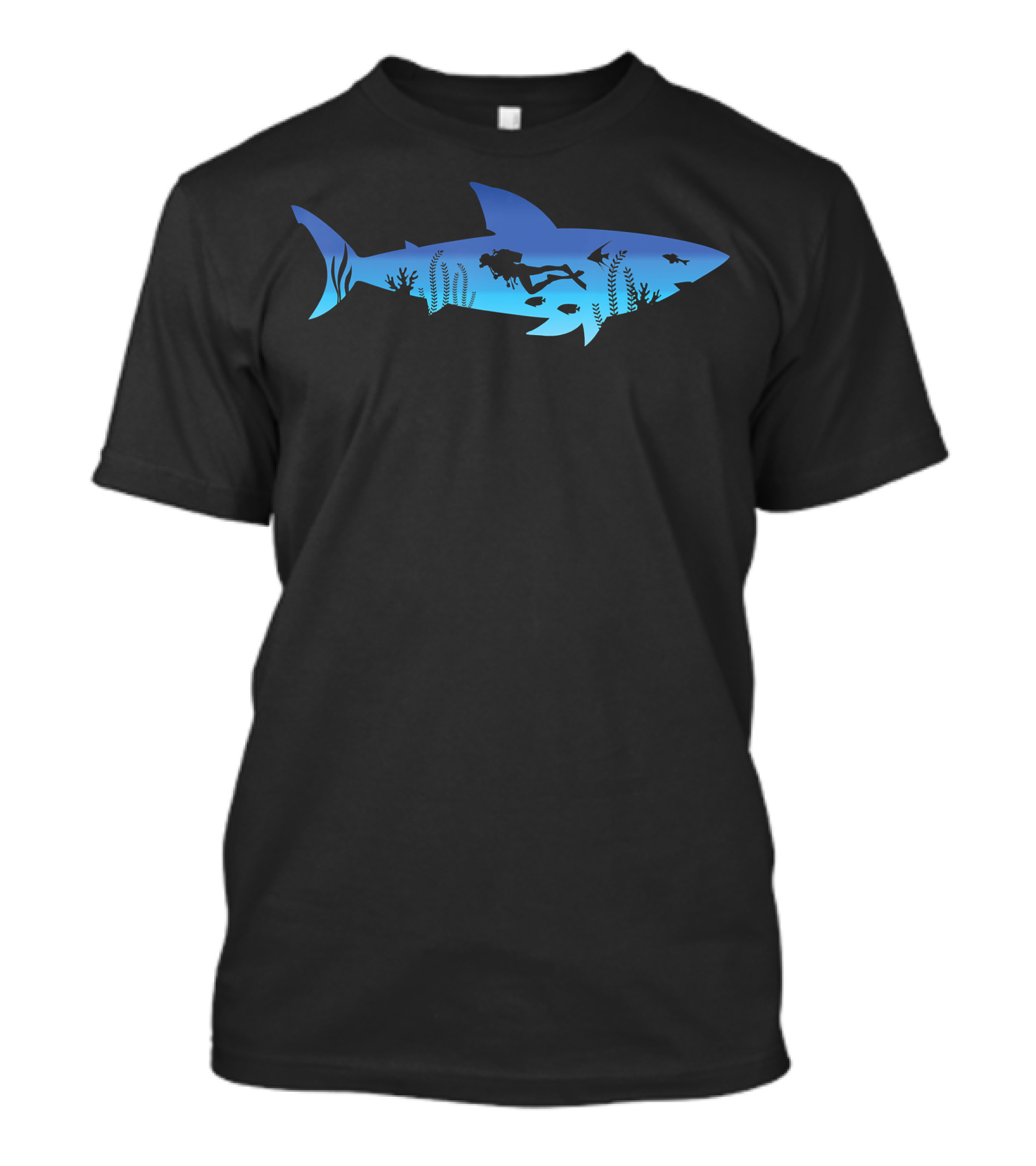 Great White Shark Diver Ocean Adventure T-Shirt
