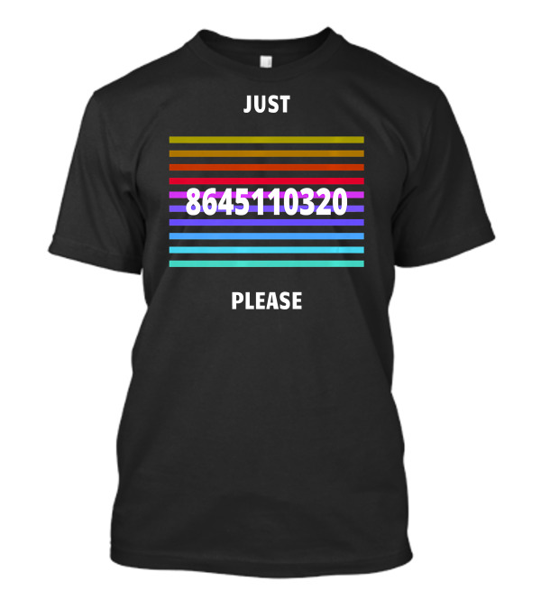 JUST PLEASE 8645110320 Trump T-Shirt