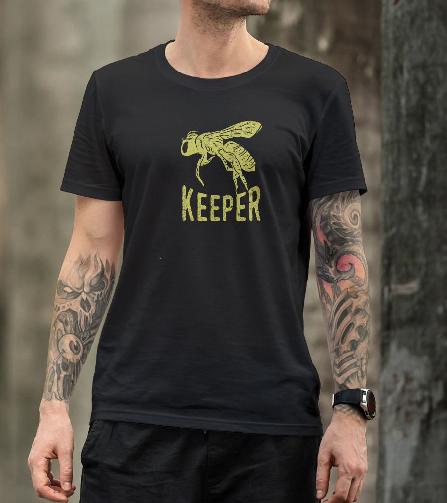 Keeper Funny Beekeeper Mens Bee T-Shirt