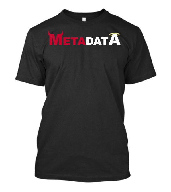 META DATA Devil And Angel Halo T-Shirt