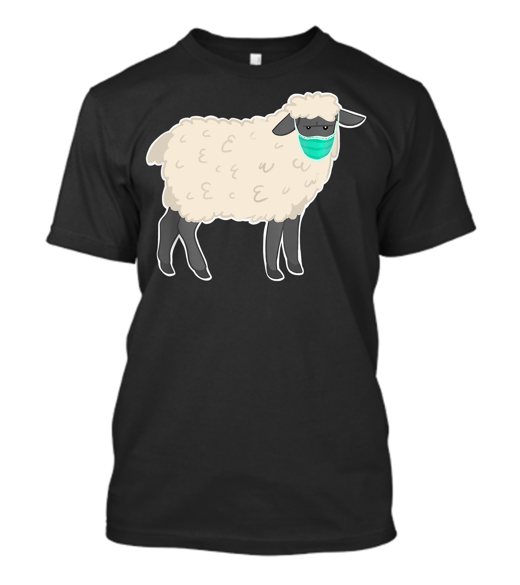 Anti Mask Sheep Wearing Face Mask T-Shirt