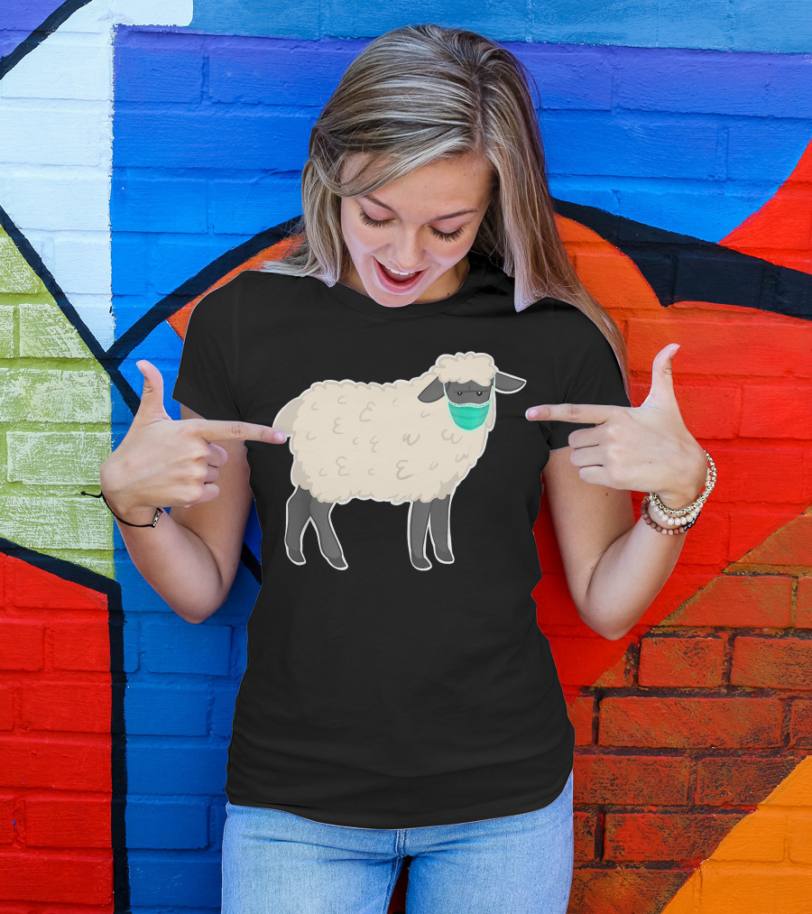 Anti Mask Sheep Wearing Face Mask T-Shirt