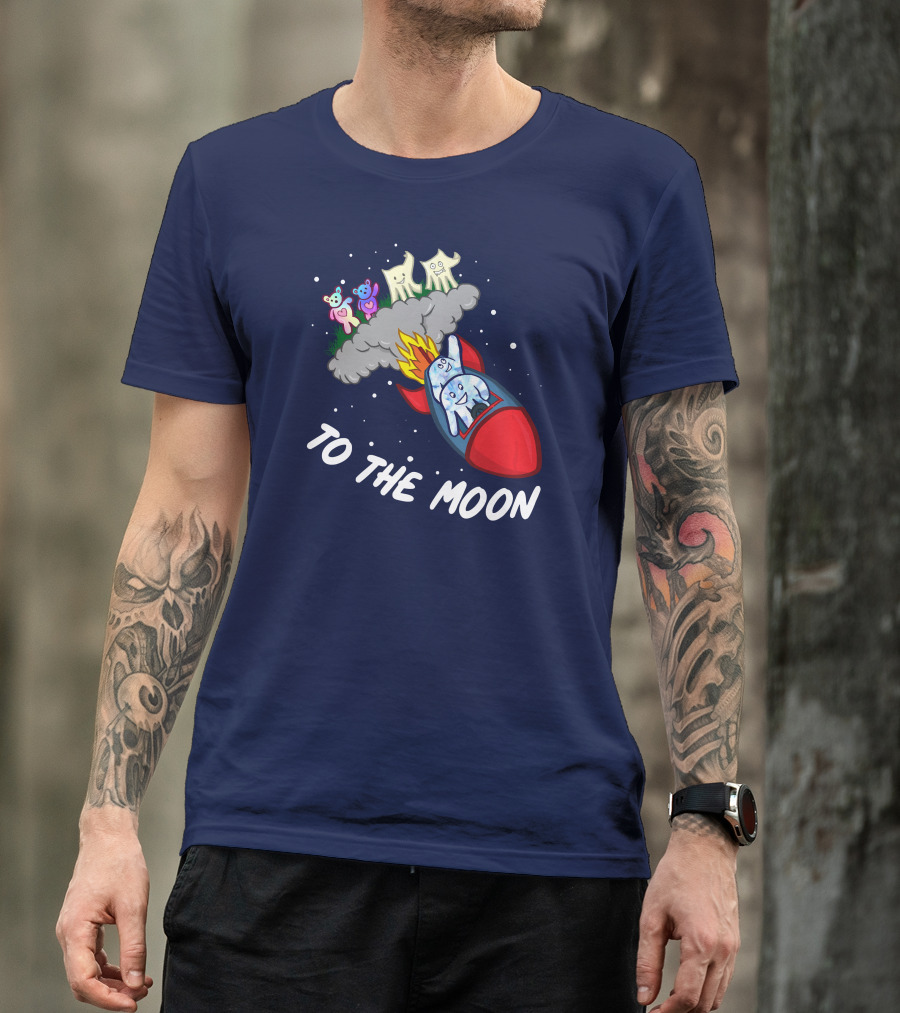 To The Moon Diamond Hands Rocket GME Short Squeeze Tendies T-Shirt