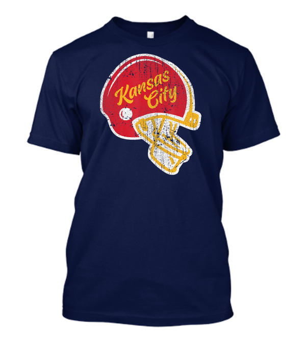 Kansas City Red Football Helmet T-Shirt