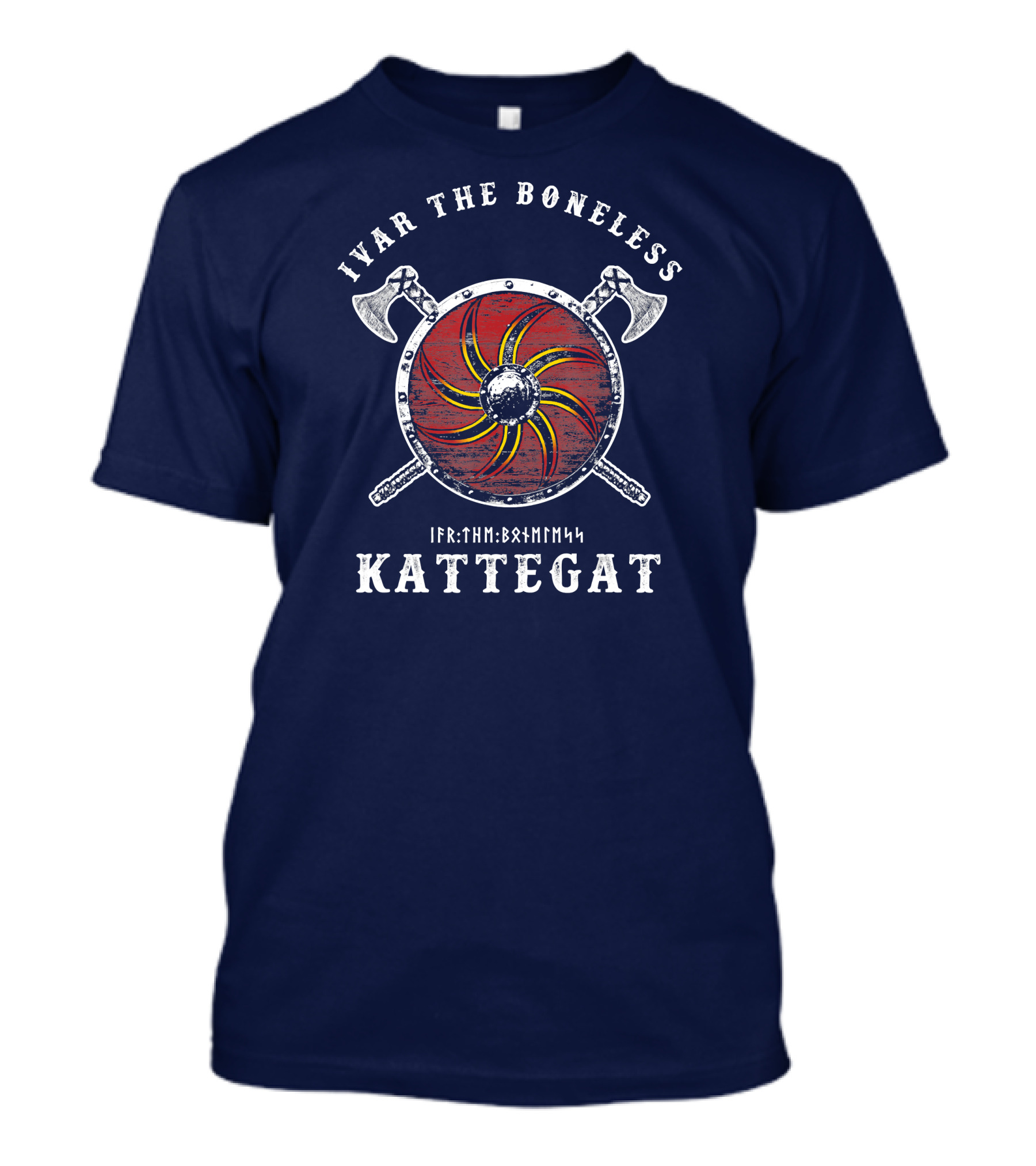 Ivar The Boneless Kattegat Viking Shield Axe T-Shirt