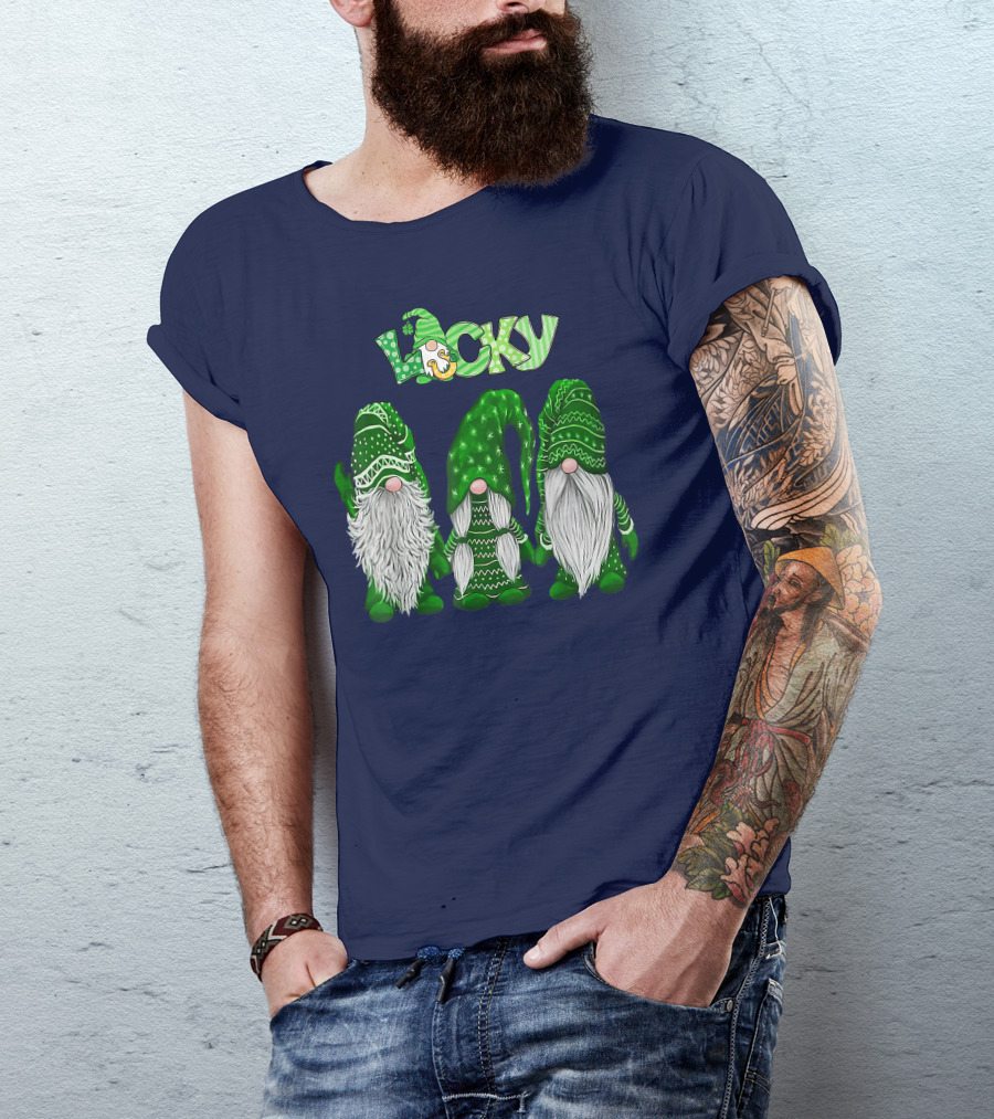 Lucky Green Gnomes St. Patrick's Day T-Shirt