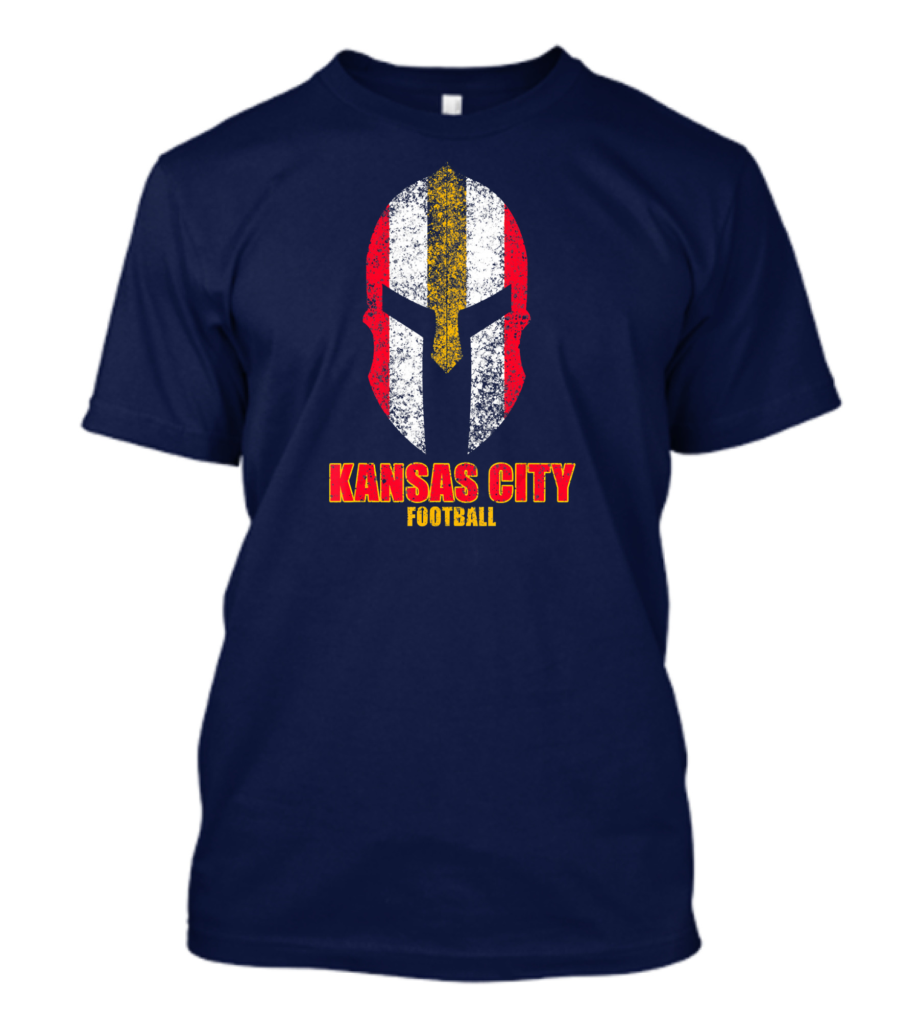 Kansas City Football Vintage Helmet Spartan T-Shirt