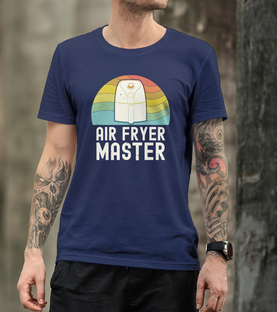 Air Fryer Master Cook Food Lover Retro Vintage Style Foodie T-Shirt