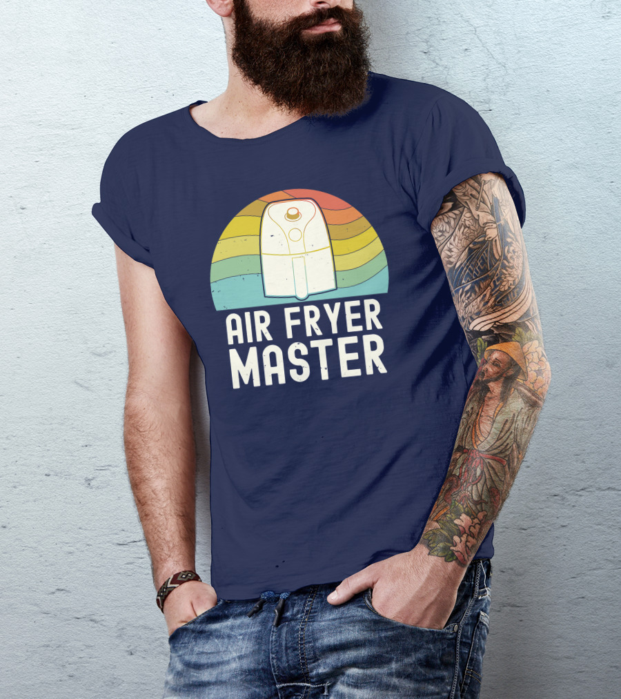 Air Fryer Master Cook Food Lover Retro Vintage Style Foodie T-Shirt