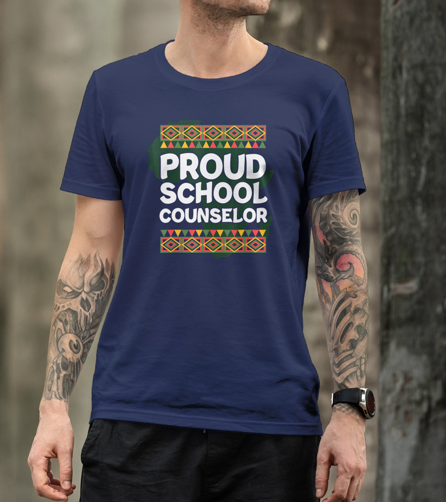 Proud School Counselor African T-Shirt