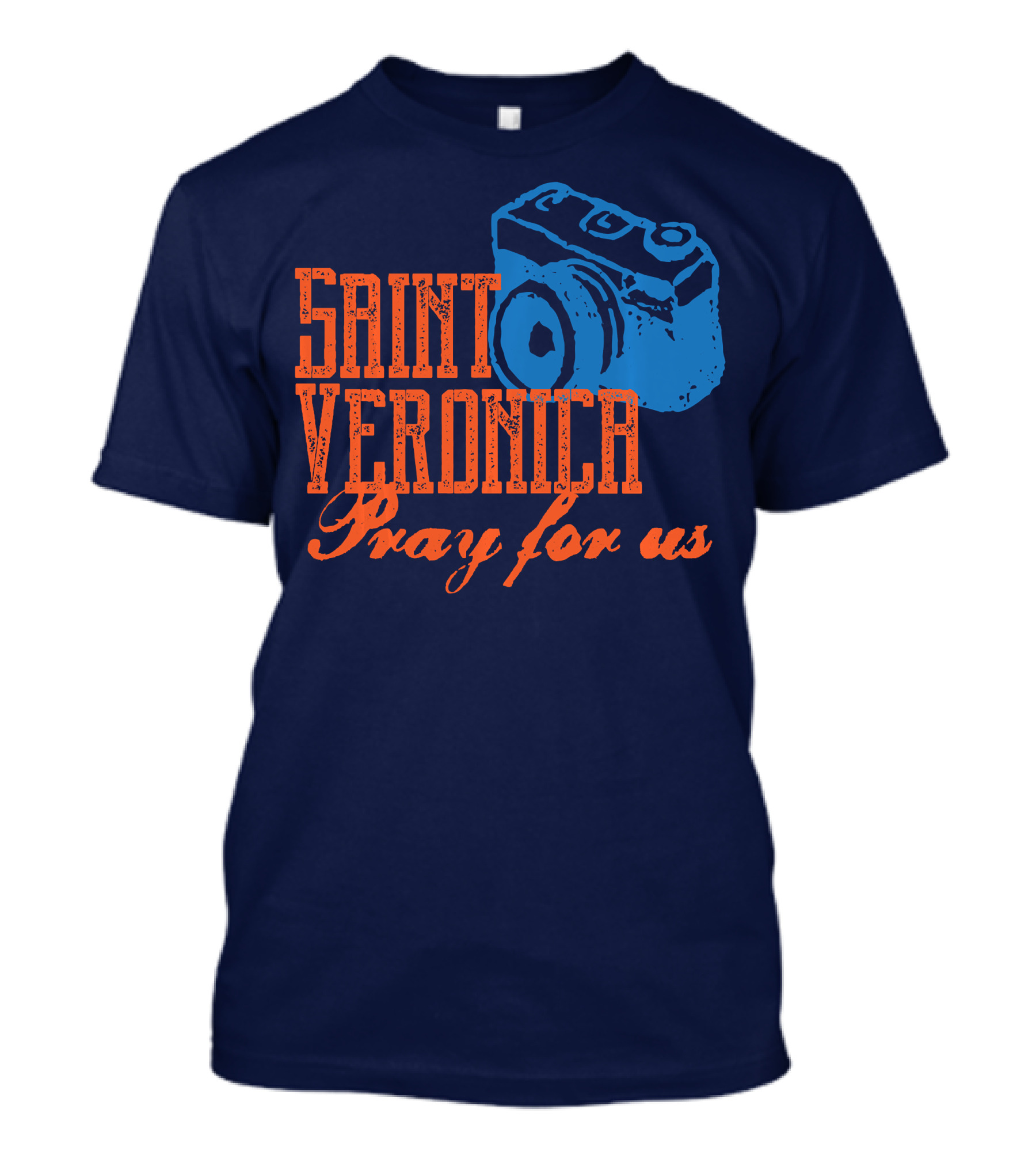 Saint Veronica Pray For Us Photography Camera T-Shirt