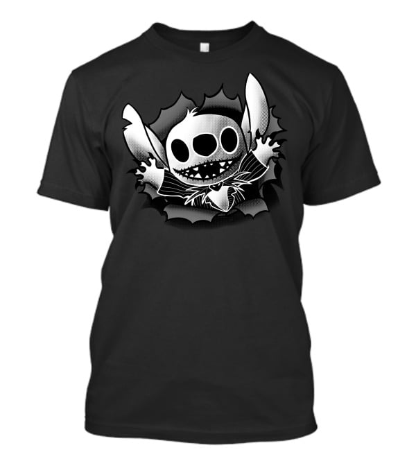 Stitch Meets Jack Skellington Crossover T-Shirt