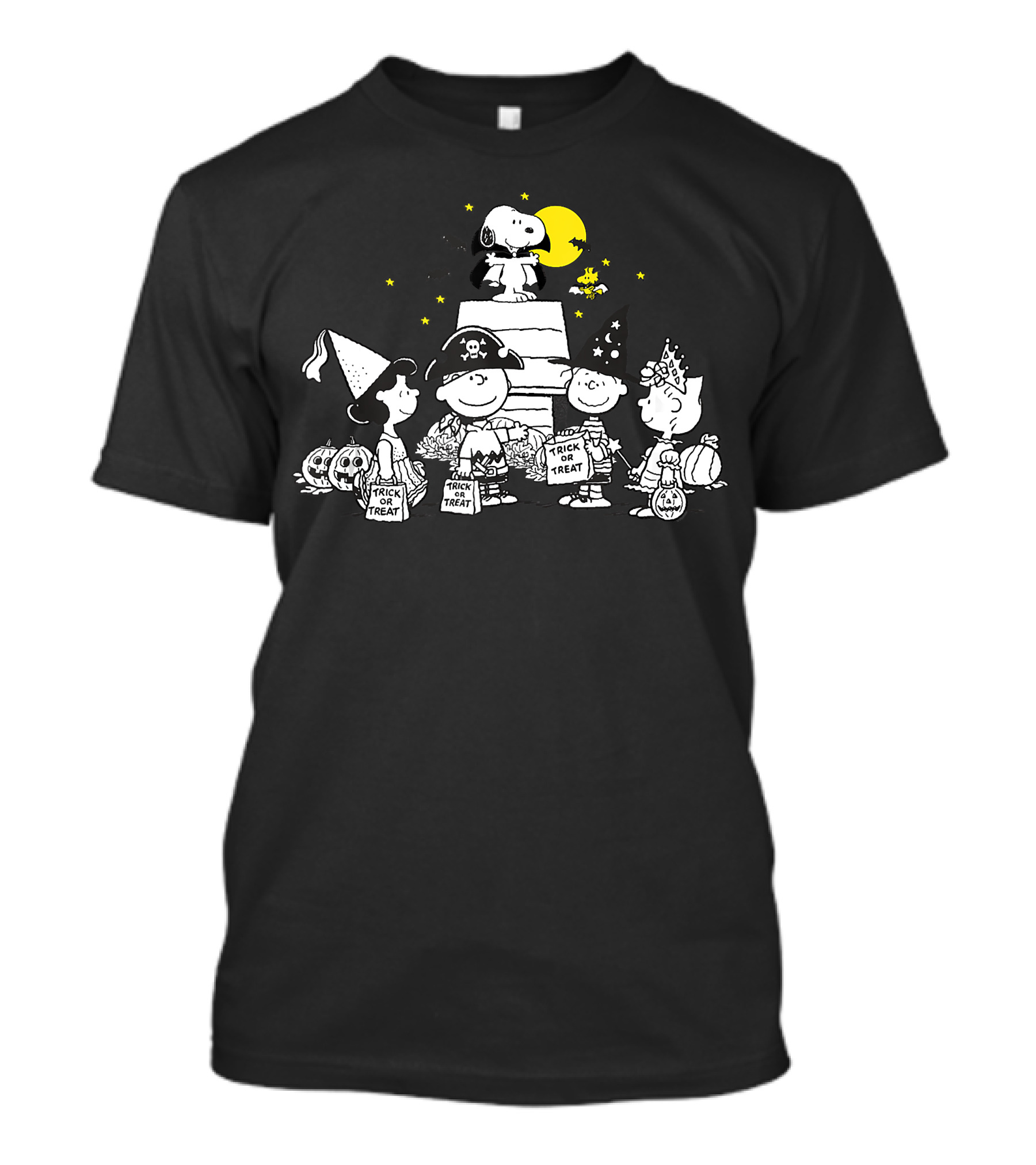 Peanuts Halloween Trick Or Treat With Snoopy And Friends T-Shirt