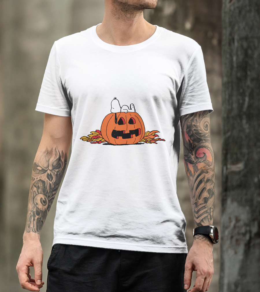 Snoopy Halloween Pumpkin Lantern T-Shirt