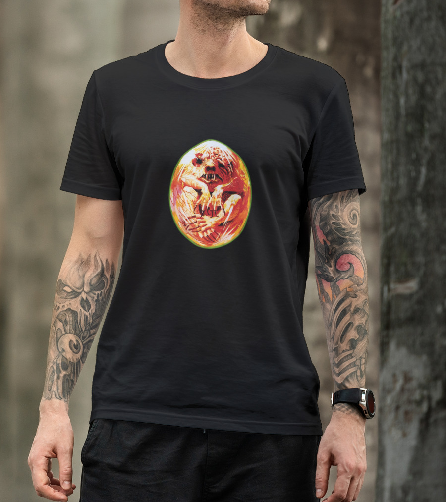 Prophecy Creature Emerging From Fiery Egg T-Shirt